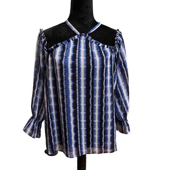 INC International Concepts Tops - INC split neck flowy blouse
